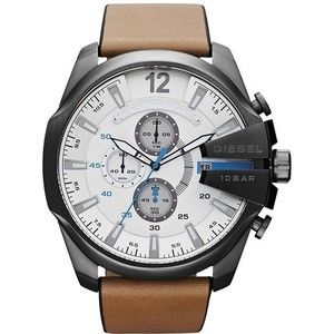 Diesel Men's Mega Chief Chronograph Leather Watch